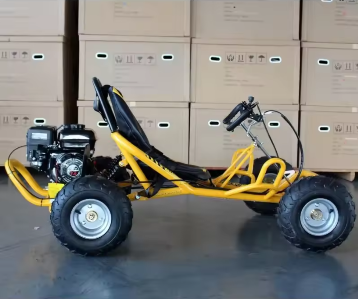 25KM/H Safety Speed Buggy for Aged 105CC Heavy Duty Gasoline Karting with 4 Wheel