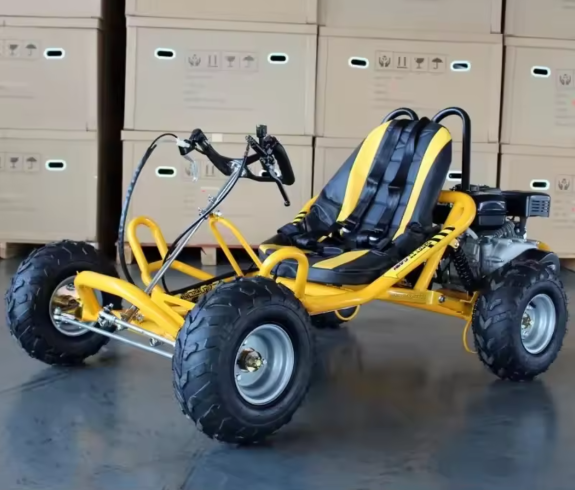25KM/H Safety Speed Buggy for Aged 105CC Heavy Duty Gasoline Karting with 4 Wheel