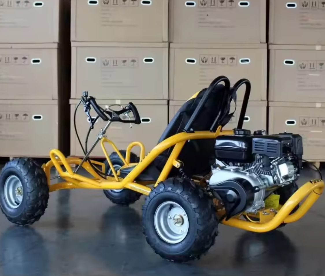 25KM/H Safety Speed Buggy for Aged 105CC Heavy Duty Gasoline Karting with 4 Wheel