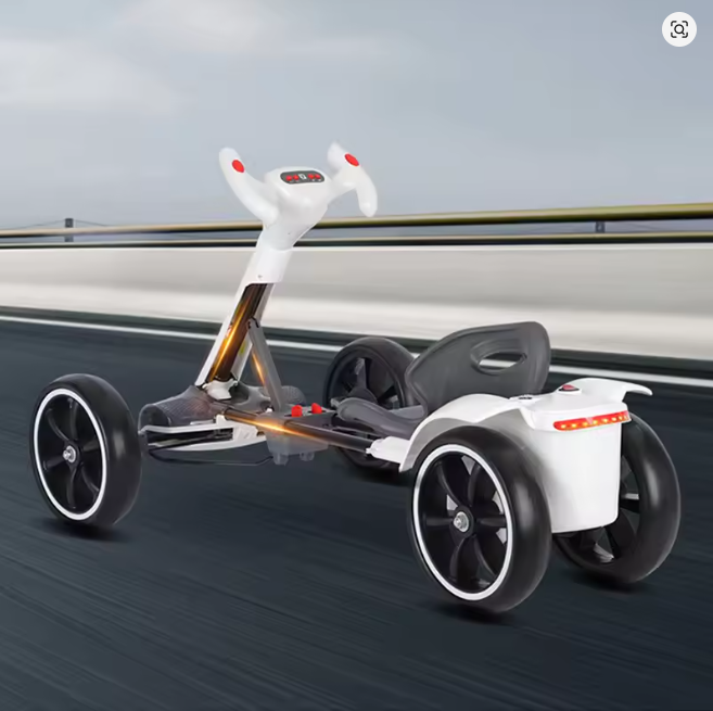 Foldable Children's Electric Go Kart Is Free To Install And Can Seat People Electric Go Kart Charging Remote Control