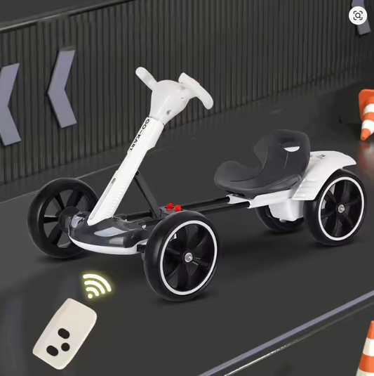 Foldable Children's Electric Go Kart Is Free To Install And Can Seat People Electric Go Kart Charging Remote Control
