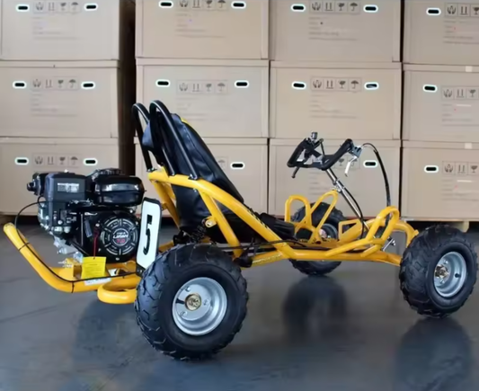 25KM/H Safety Speed Buggy for Aged 105CC Heavy Duty Gasoline Karting with 4 Wheel
