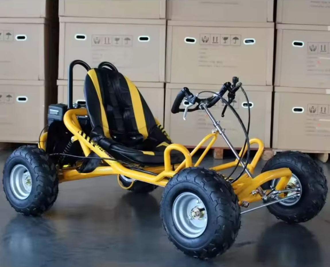25KM/H Safety Speed Buggy for Aged 105CC Heavy Duty Gasoline Karting with 4 Wheel