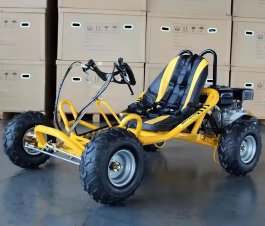 25KM/H Safety Speed Buggy for Aged 105CC Heavy Duty Gasoline Karting with 4 Wheel